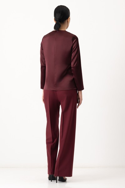 Блузка VASSA&Co, пол женский, цвет красный, фото №2