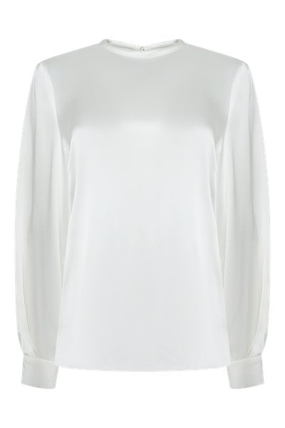 Блузка VASSA&Co, пол женский, цвет белый, фото №7