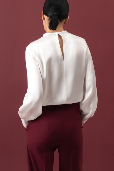 Блузка VASSA&Co, пол женский, цвет белый, фото №5