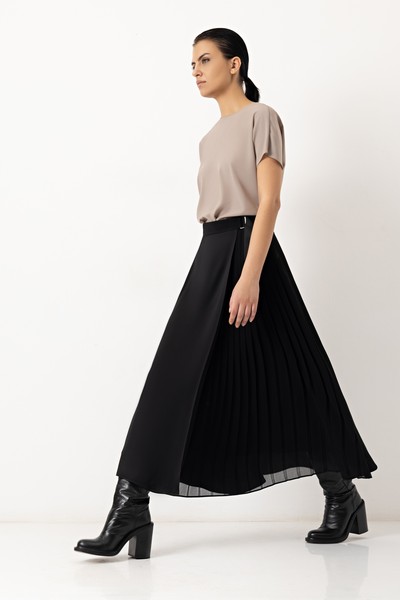 Юбка VASSA&Co, пол женский, цвет черный, фото №5