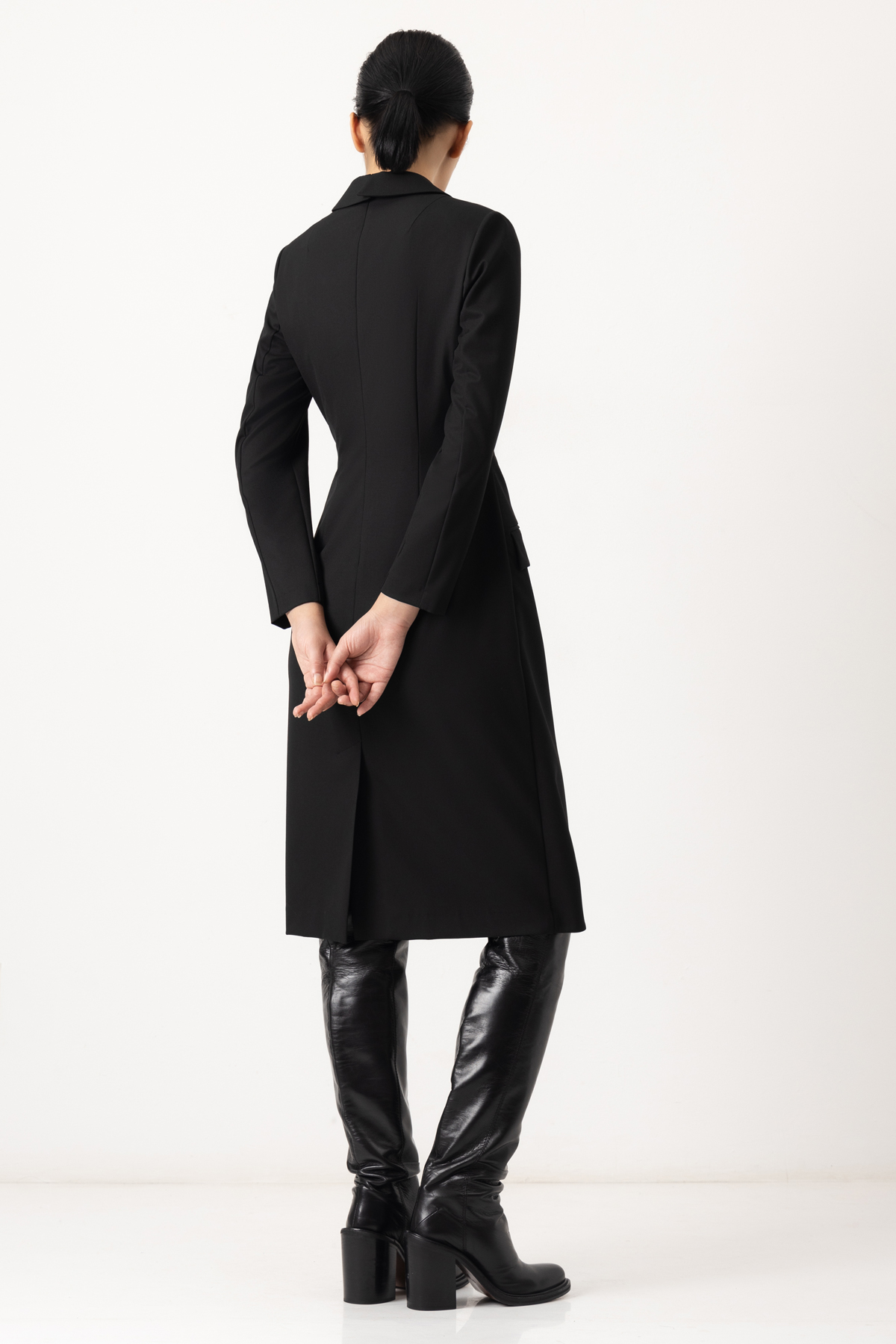 Платье VASSA&Co, пол женский, цвет черный, фото №4