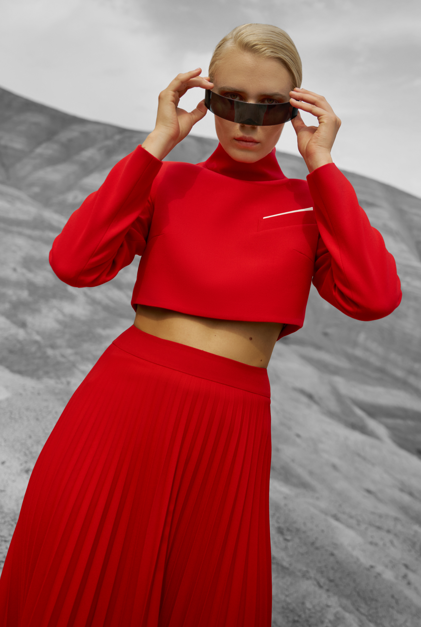 Jacket VASSA&Co, пол female, цвет red, фото №5