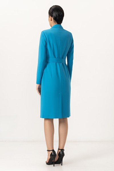 Платье-жакет VASSA&Co, пол женский, цвет голубой, фото №4