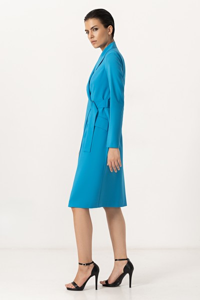 Платье-жакет VASSA&Co, пол женский, цвет голубой, фото №5