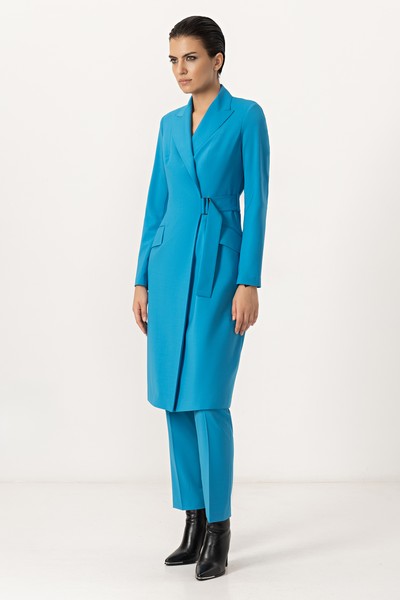 Платье-жакет VASSA&Co, пол женский, цвет голубой, фото №3