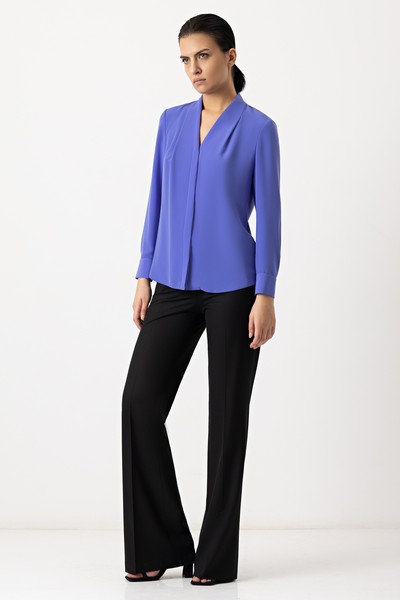 Blouse VASSA&Co, пол female, цвет синий, фото №2