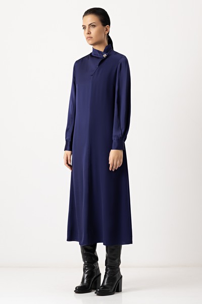 Платье VASSA&Co, пол женский, цвет синий, фото №2