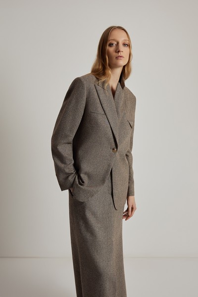 Жакет VASSA CODE, пол женский, цвет коричневый, фото №4