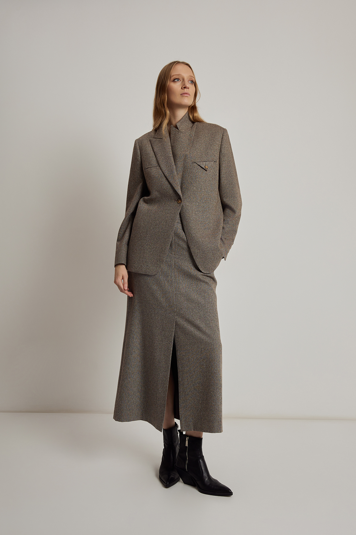 Жакет VASSA CODE, пол женский, цвет коричневый, фото №3