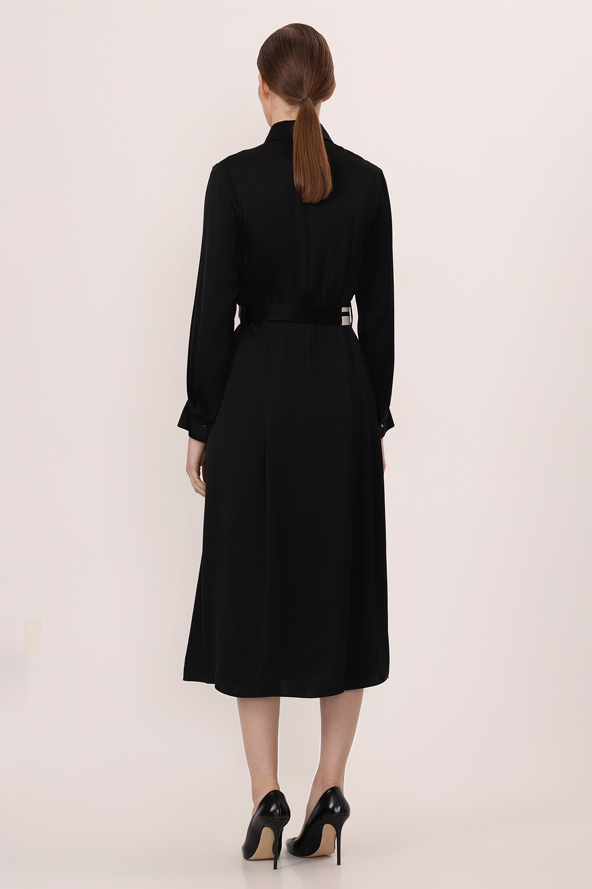 Платье VASSA&Co, пол женский, цвет черный, фото №2