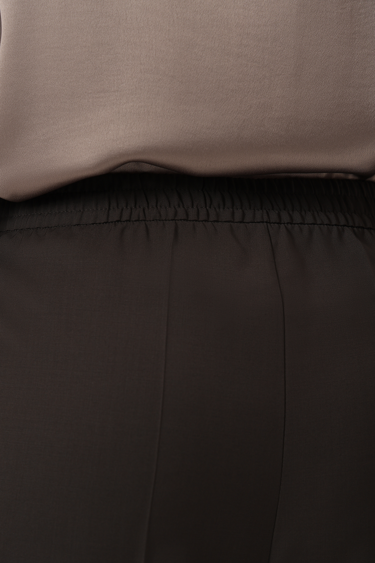 Брюки свободного силуэта VASSA&Co, пол женский, цвет коричневый, фото №7