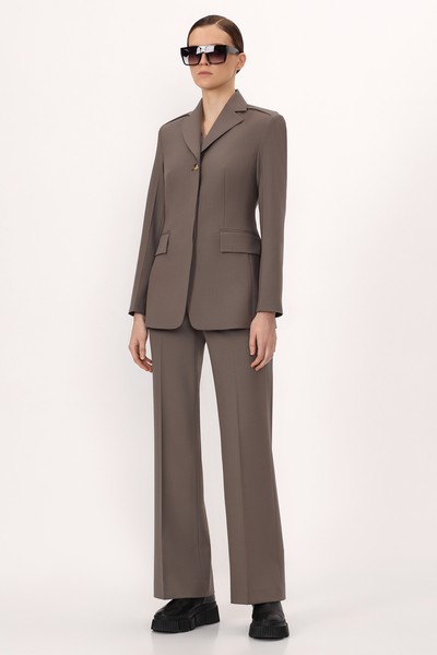 Брюки VASSA&Co, пол женский, цвет коричневый, фото №3