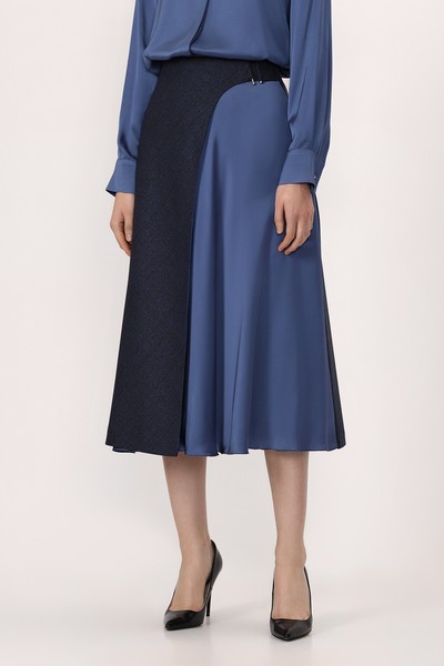 Юбка VASSA&Co, пол женский, цвет синий, фото №2