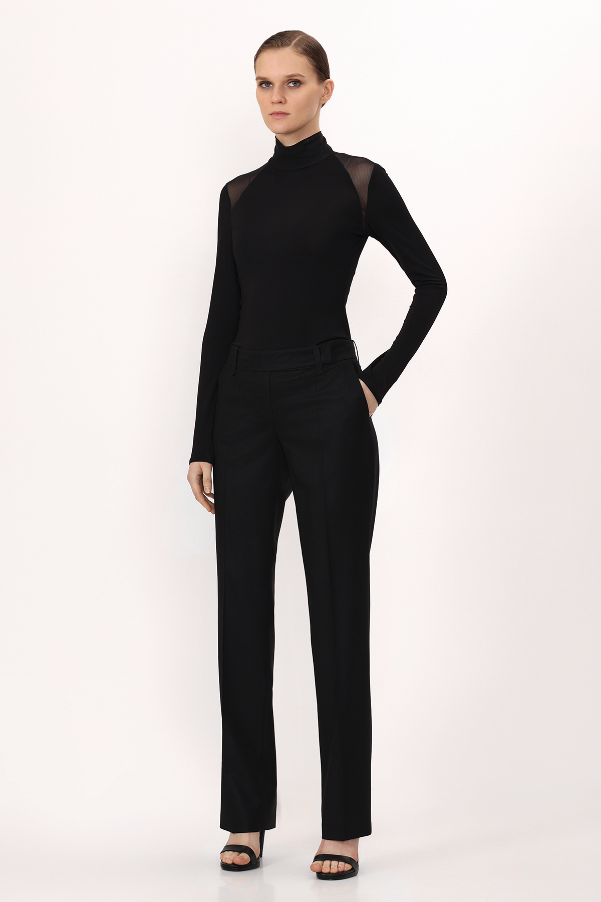 Брюки VASSA&Co, пол женский, цвет черный, фото №2