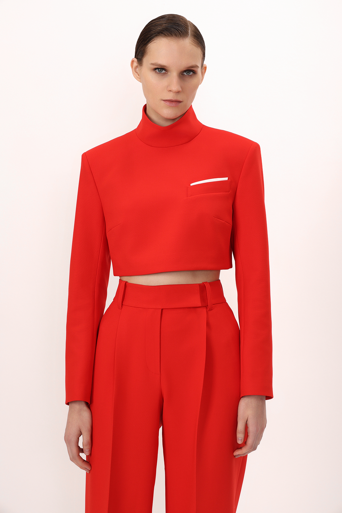 Jacket VASSA&Co, пол female, цвет red, фото №4