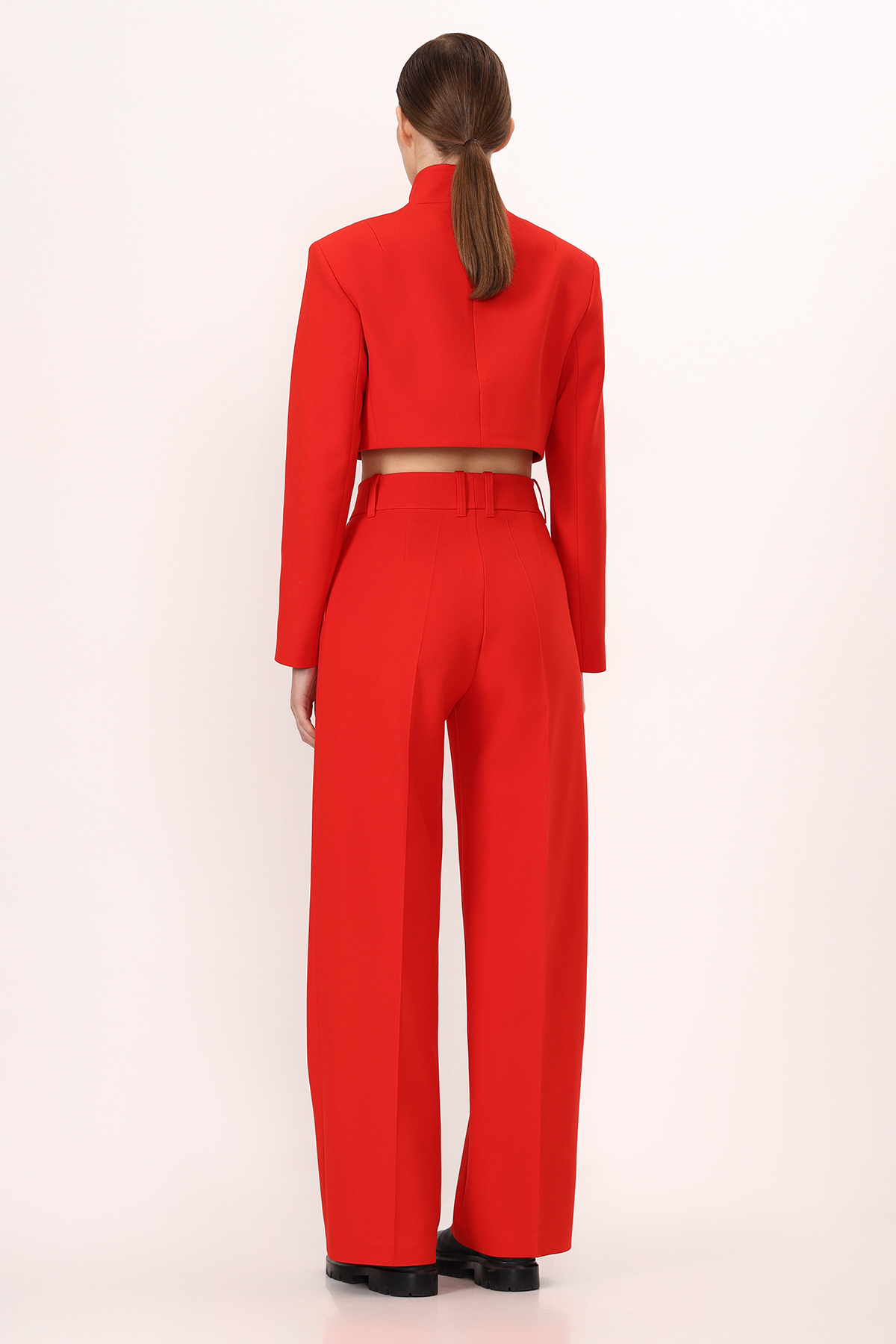 Брюки VASSA&Co, пол женский, цвет красный, фото №3