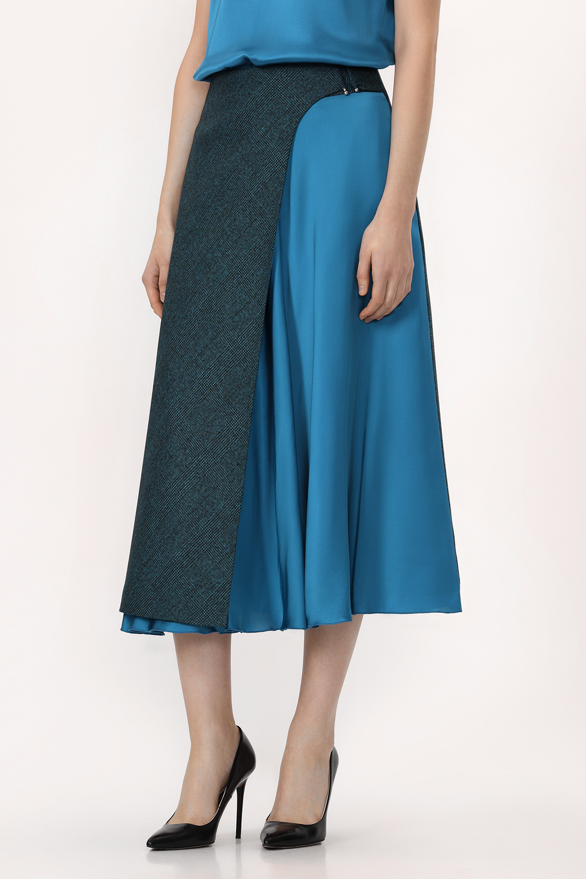 Юбка VASSA&Co, пол женский, цвет зеленый, фото №4