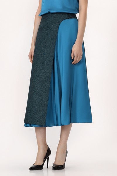 Юбка VASSA&Co, пол женский, цвет зеленый, фото №4