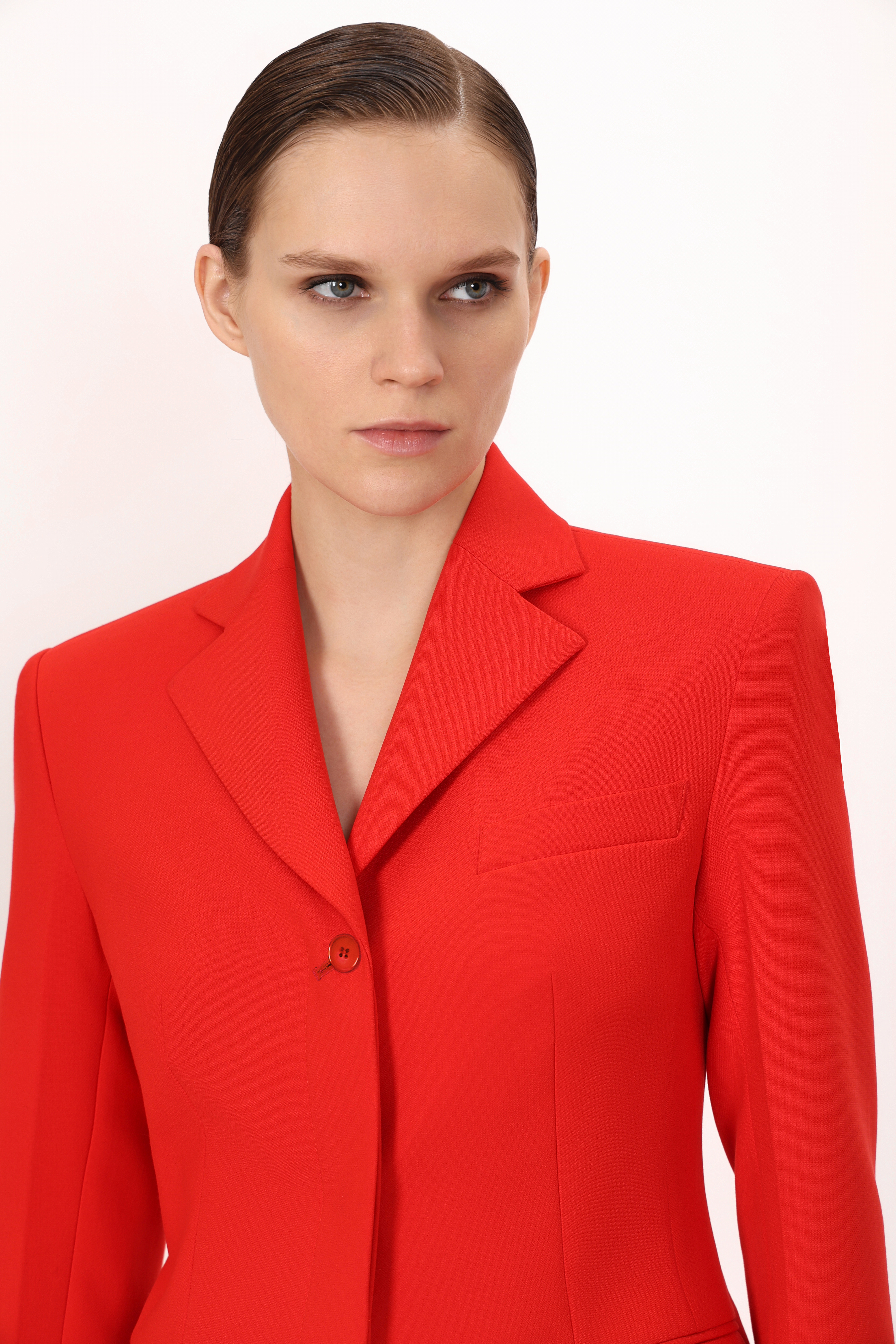 Жакет с супатной застежкой VASSA&Co, пол женский, цвет красный, фото №4