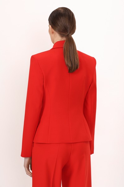 Жакет с супатной застежкой VASSA&Co, пол женский, цвет красный, фото №5
