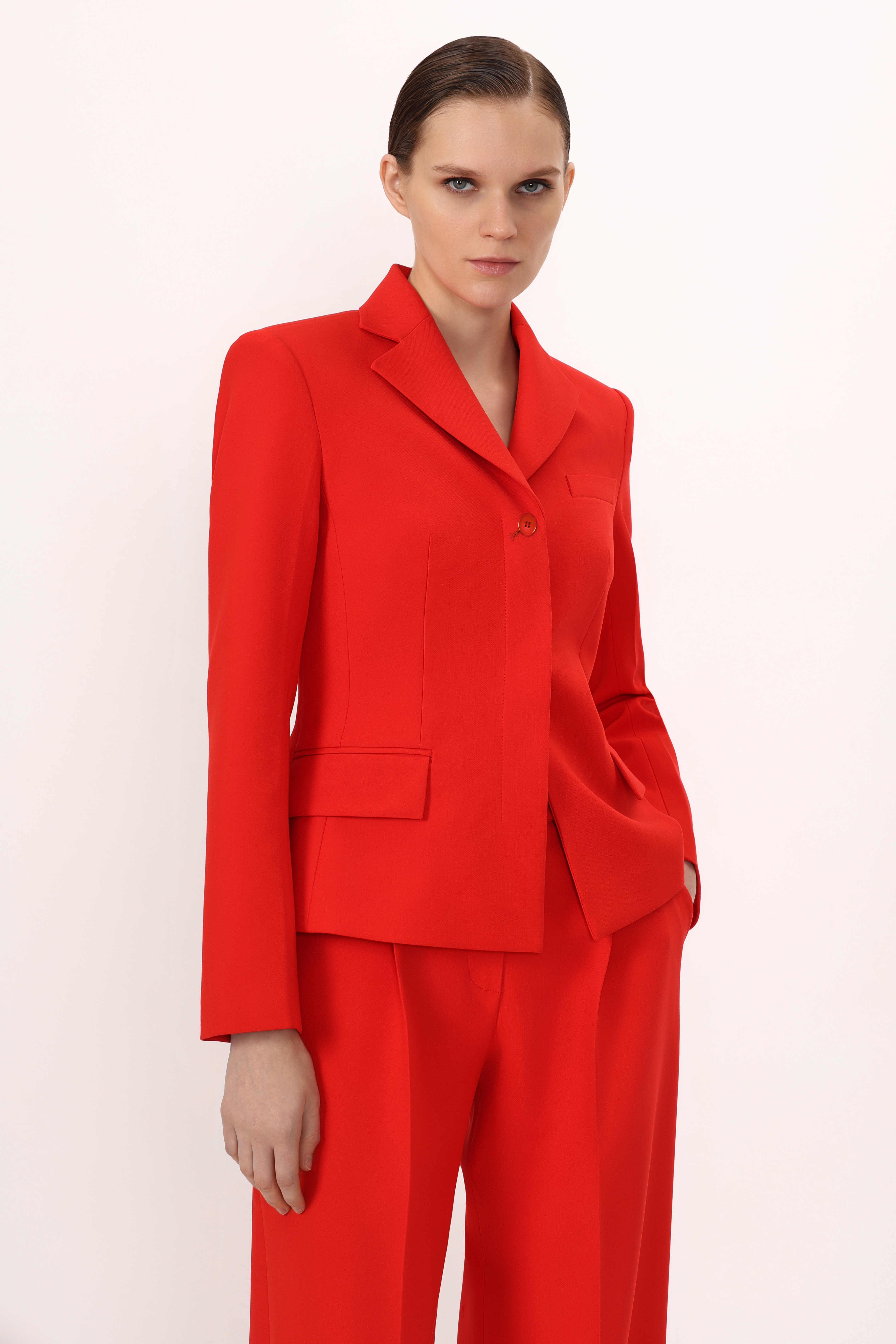 Жакет с супатной застежкой VASSA&Co, пол женский, цвет красный, фото №2