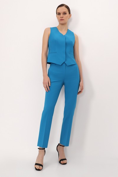 Жилет VASSA&Co, пол женский, цвет голубой, фото №4