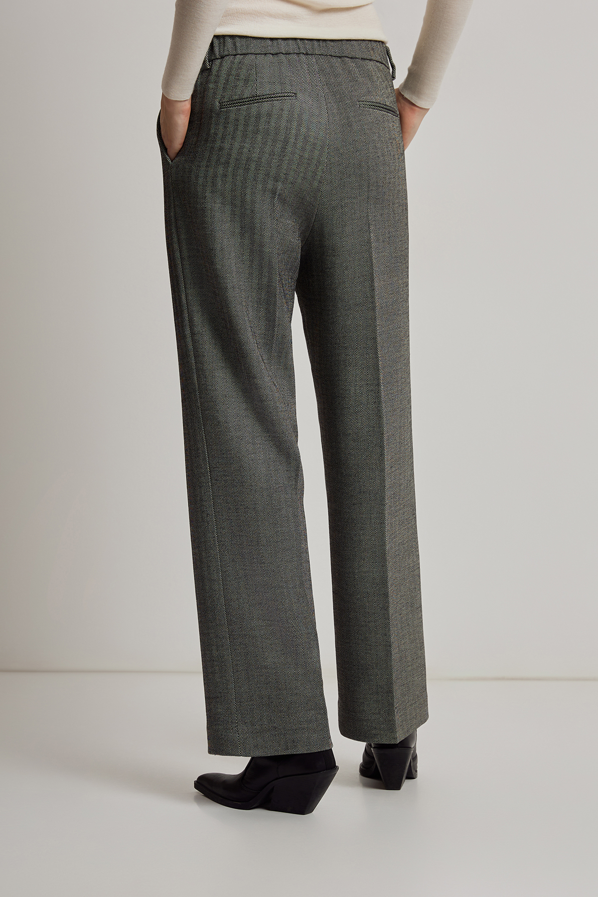 Брюки VASSA CODE, пол женский, цвет серый, фото №2