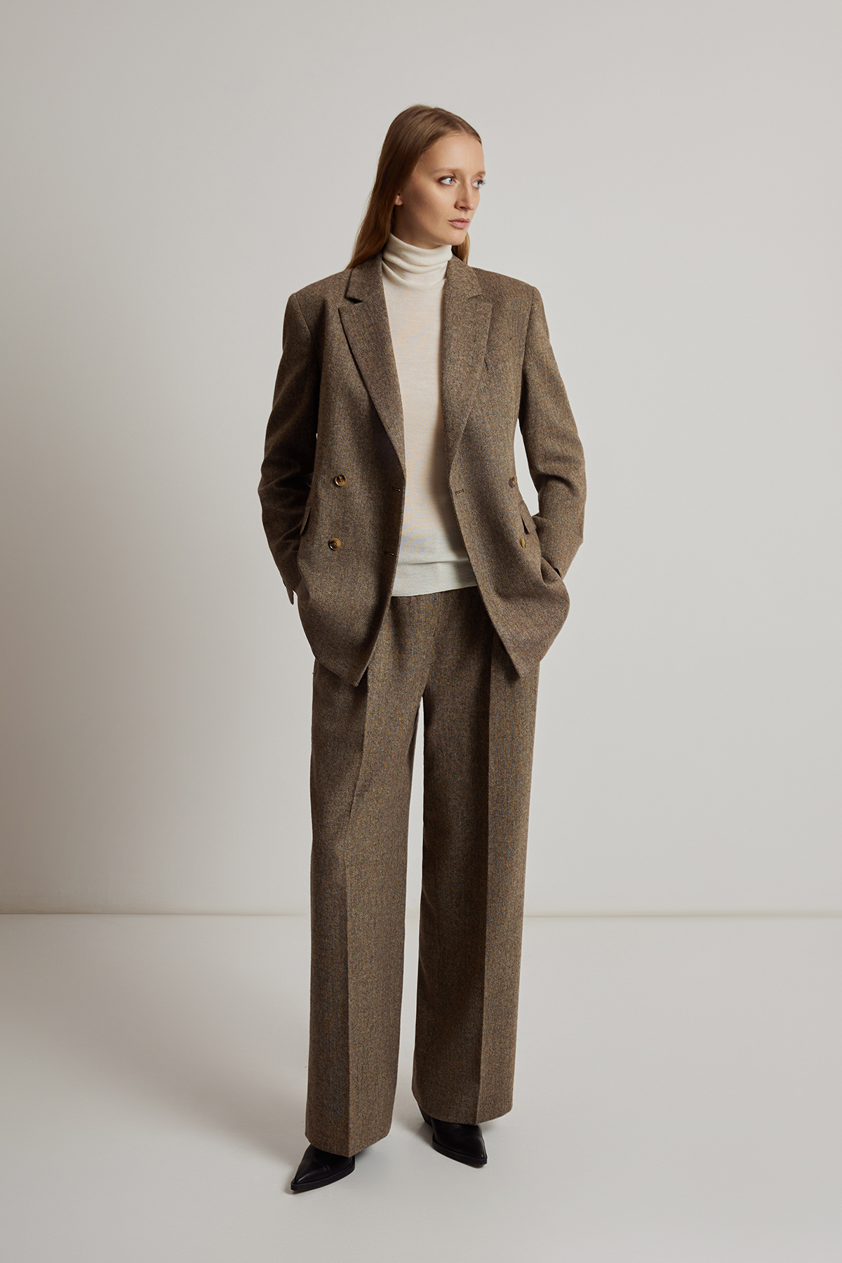 Жакет VASSA CODE, пол женский, цвет коричневый, фото №3