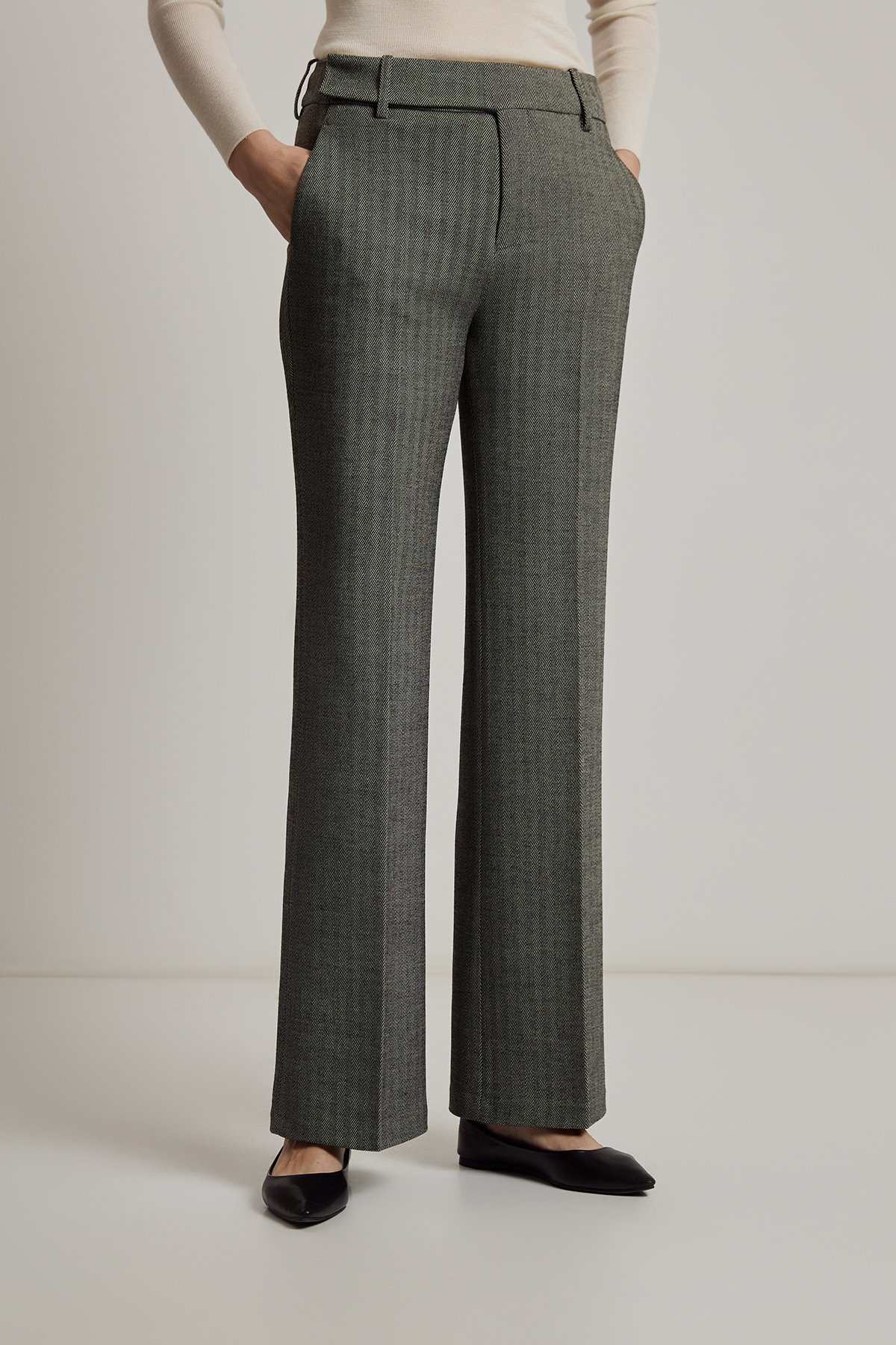 Брюки VASSA CODE, пол женский, цвет серый, фото №3