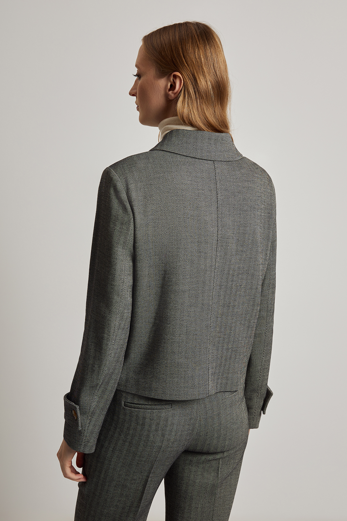 Жакет VASSA CODE, пол женский, цвет серый, фото №5