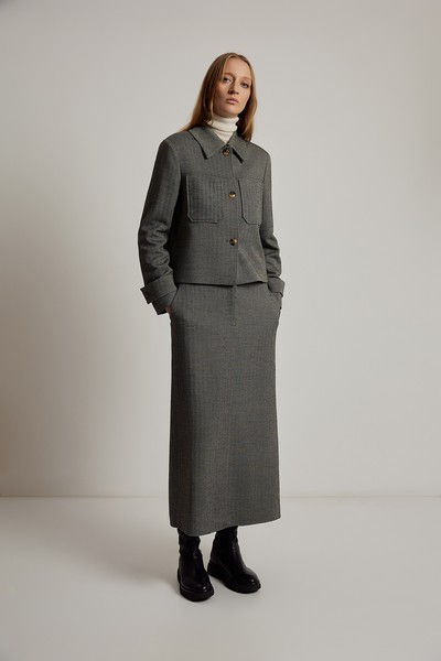 Жакет VASSA CODE, пол женский, цвет серый, фото №3