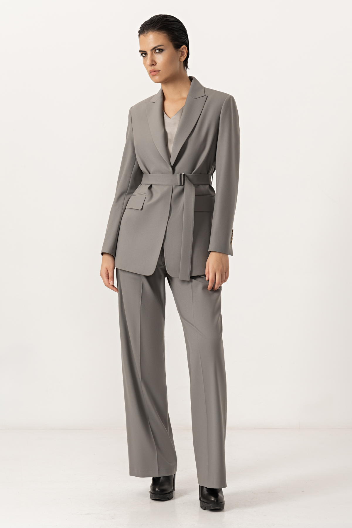 Жакет с гофрированной спинкой VASSA&Co, пол женский, цвет коричневый, фото №7