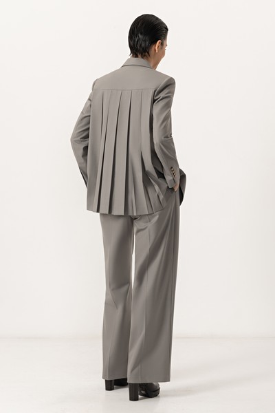 Жакет с гофрированной спинкой VASSA&Co, пол женский, цвет коричневый, фото №5