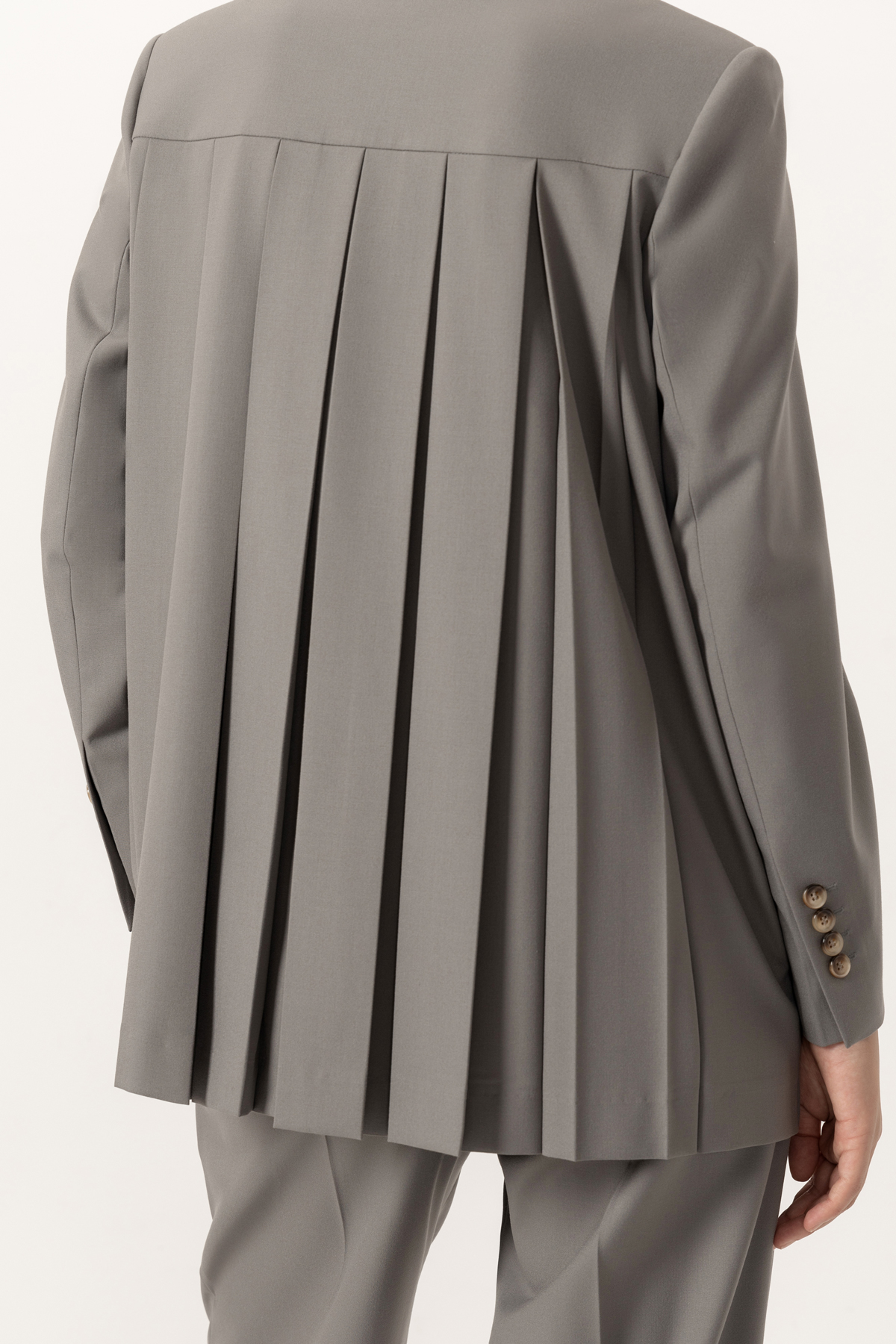 Жакет с гофрированной спинкой VASSA&Co, пол женский, цвет коричневый, фото №3