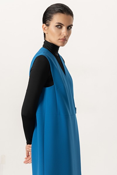 Платье-жилет VASSA&Co, пол женский, цвет синий, фото №2