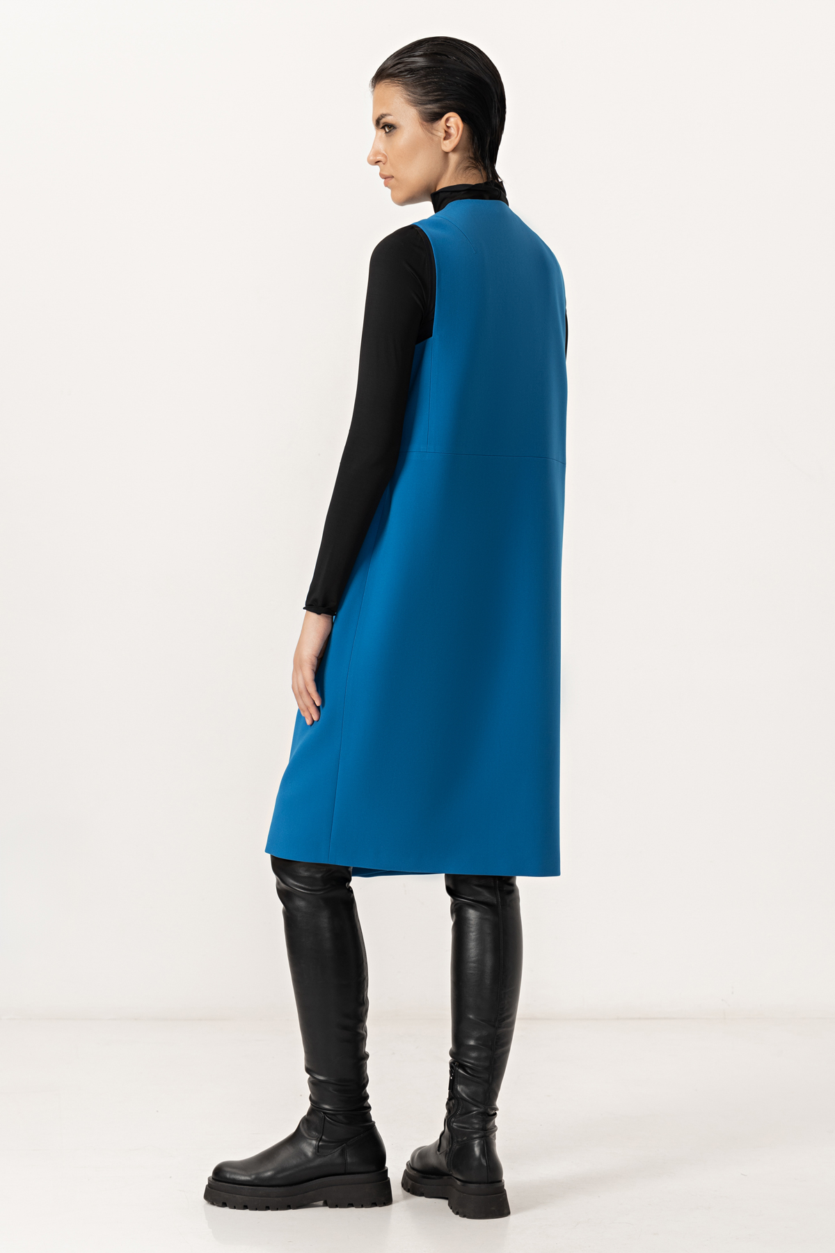 Платье-жилет VASSA&Co, пол женский, цвет синий, фото №3