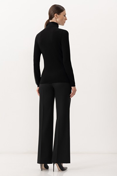 Водолазка с люрексом VASSA&Co, пол женский, цвет черный, фото №2
