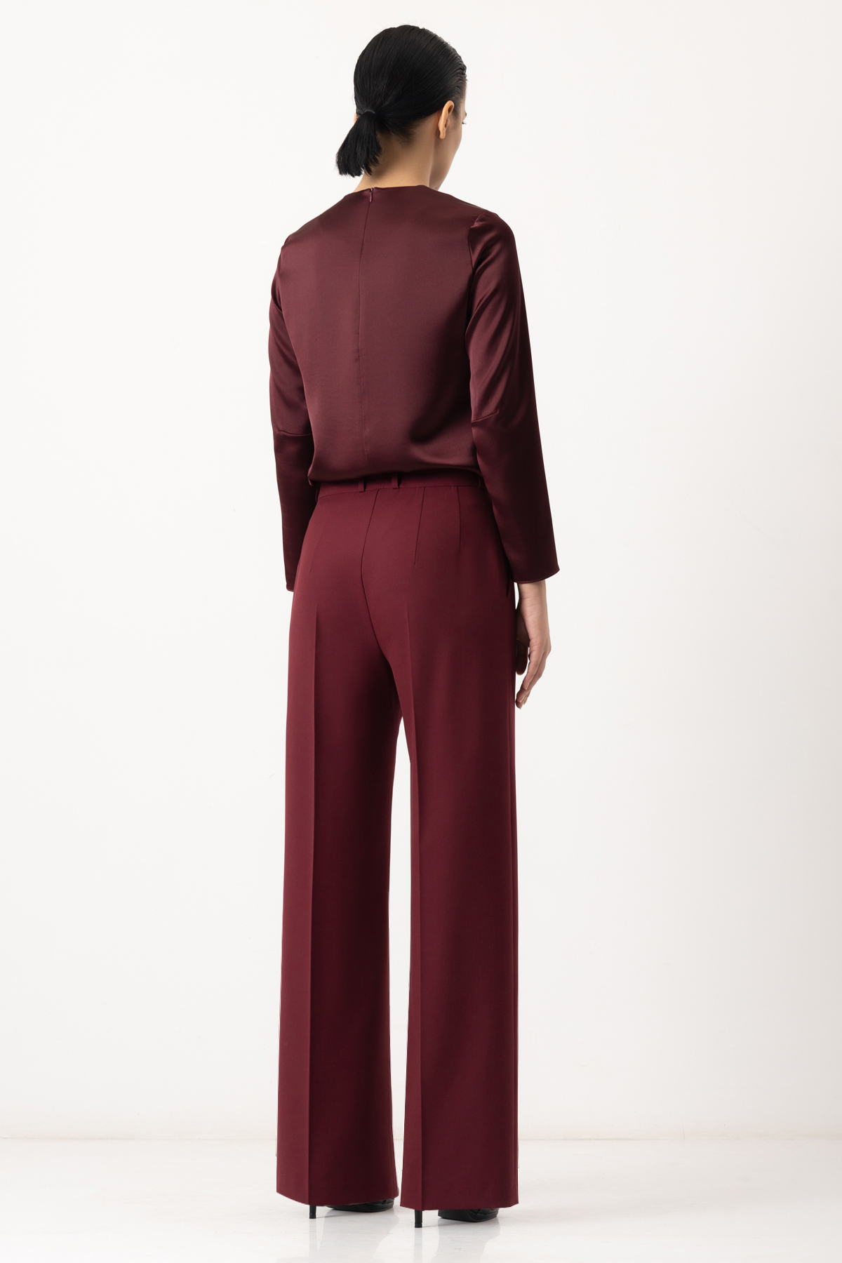 Брюки VASSA&Co, пол женский, цвет красный, фото №3