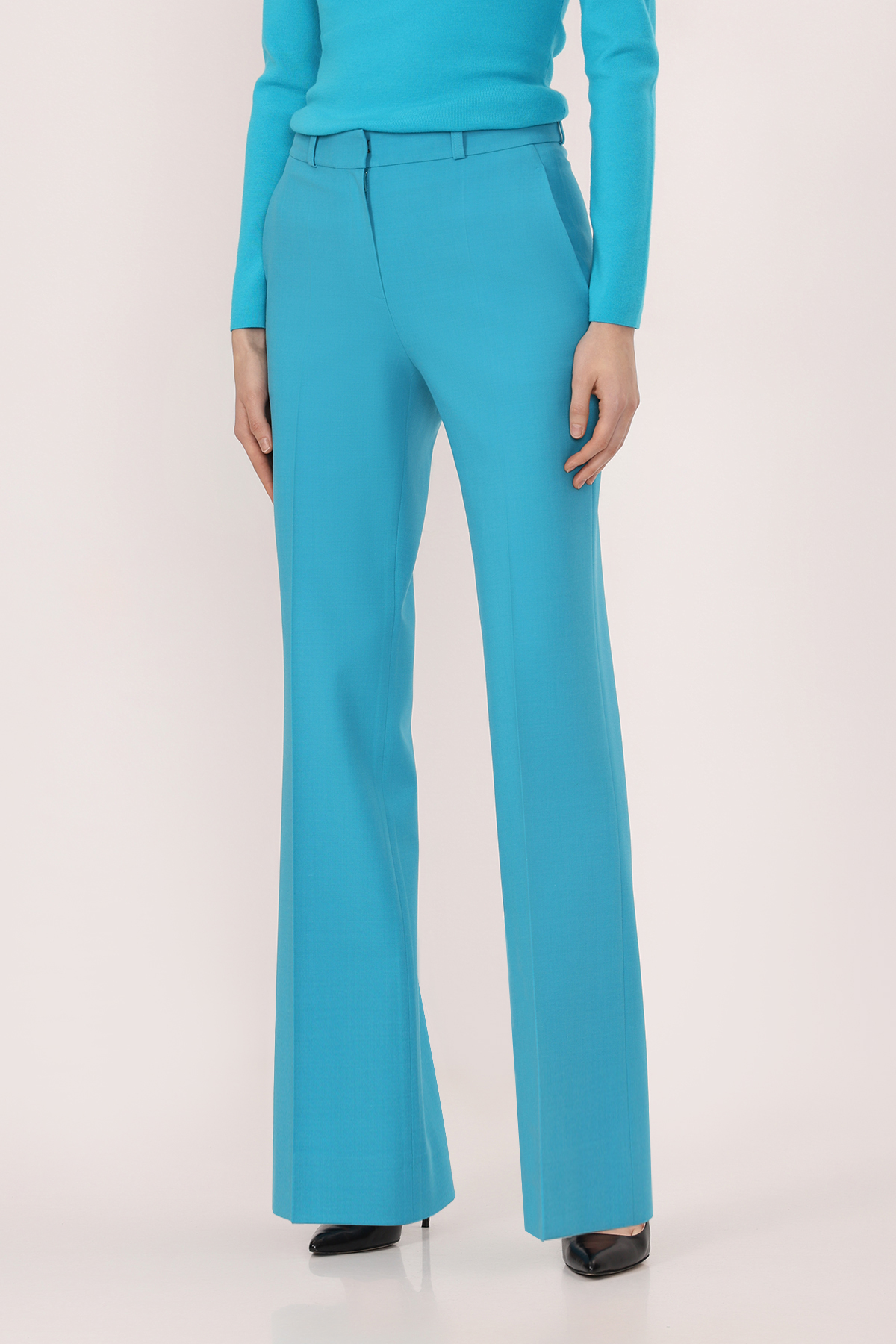 Брюки VASSA&Co, пол женский, цвет голубой, фото №2