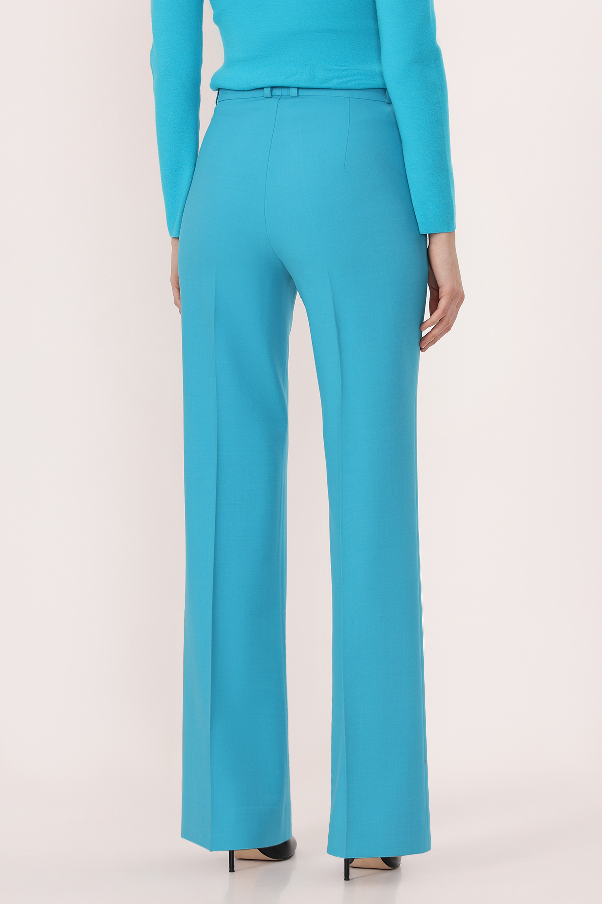 Брюки VASSA&Co, пол женский, цвет голубой, фото №3