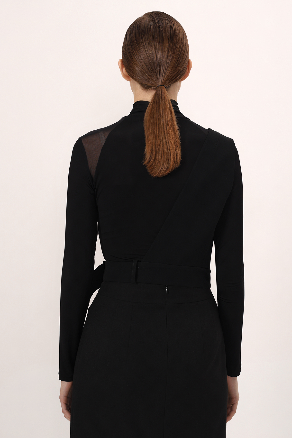 Жилет на одно плечо VASSA&Co, пол female, цвет black, фото №6