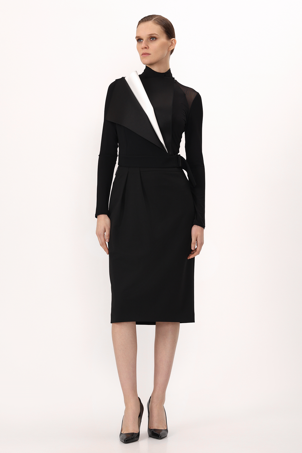 Жилет на одно плечо VASSA&Co, пол female, цвет black, фото №5