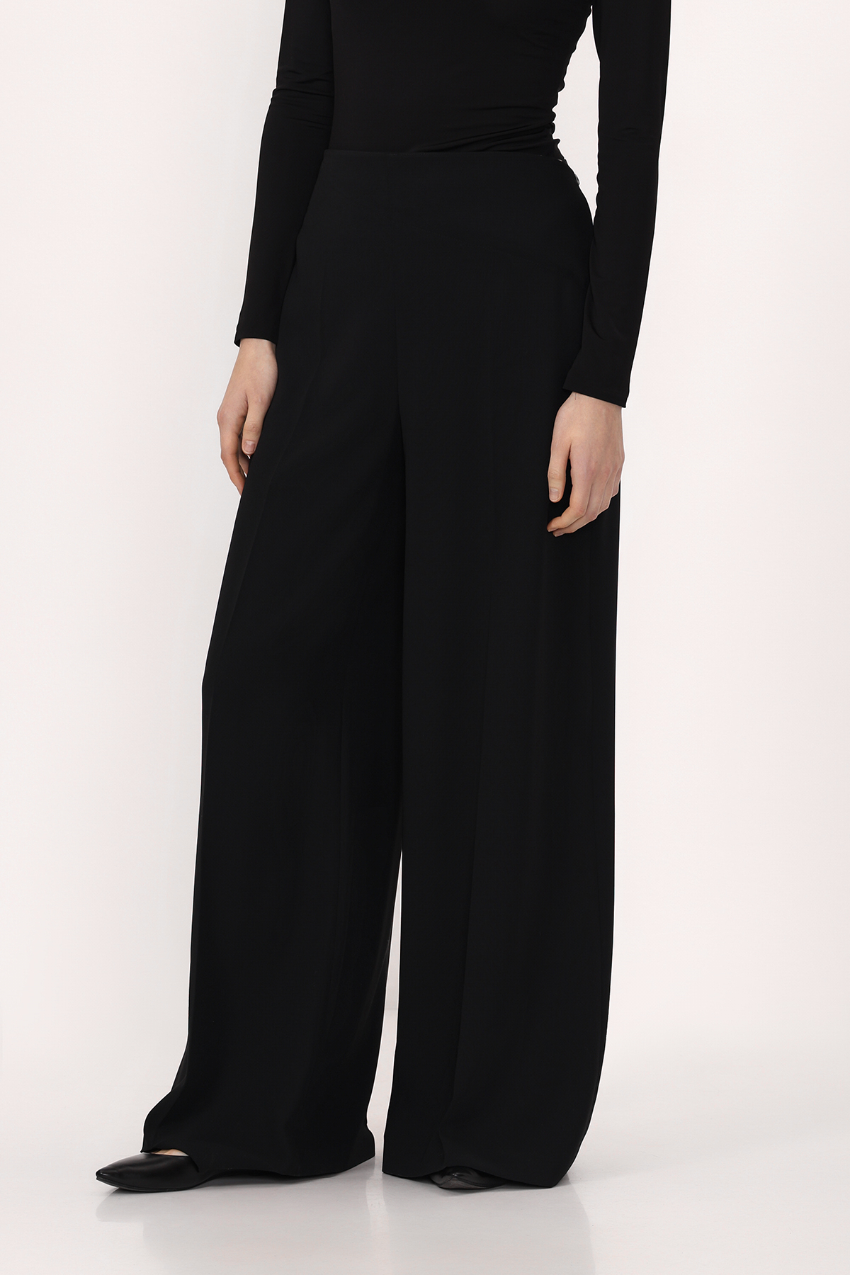 Брюки VASSA&Co, пол женский, цвет черный, фото №5