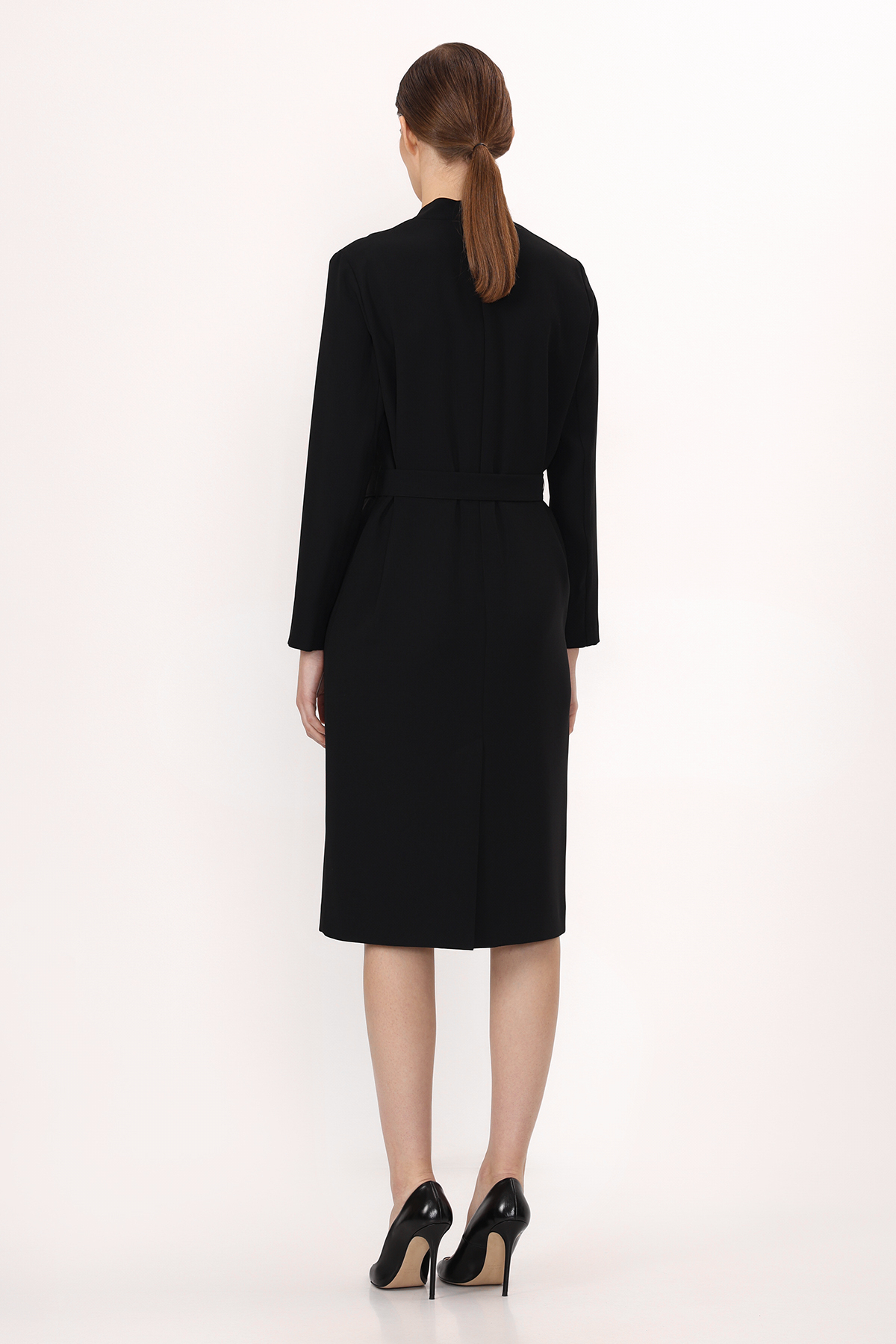 Платье VASSA&Co, пол женский, цвет черный, фото №3