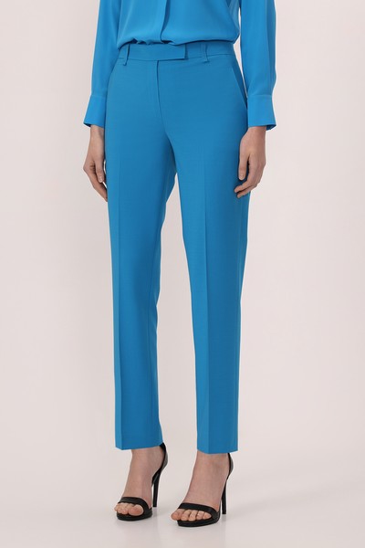 Брюки VASSA&Co, пол женский, цвет голубой, фото №3