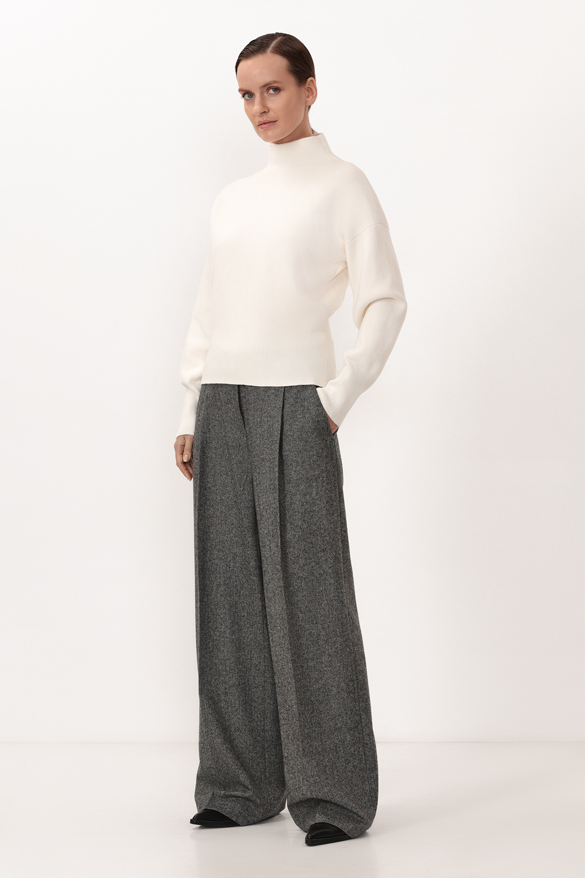 Джемпер VASSA CODE, пол женский, цвет белый, фото №3