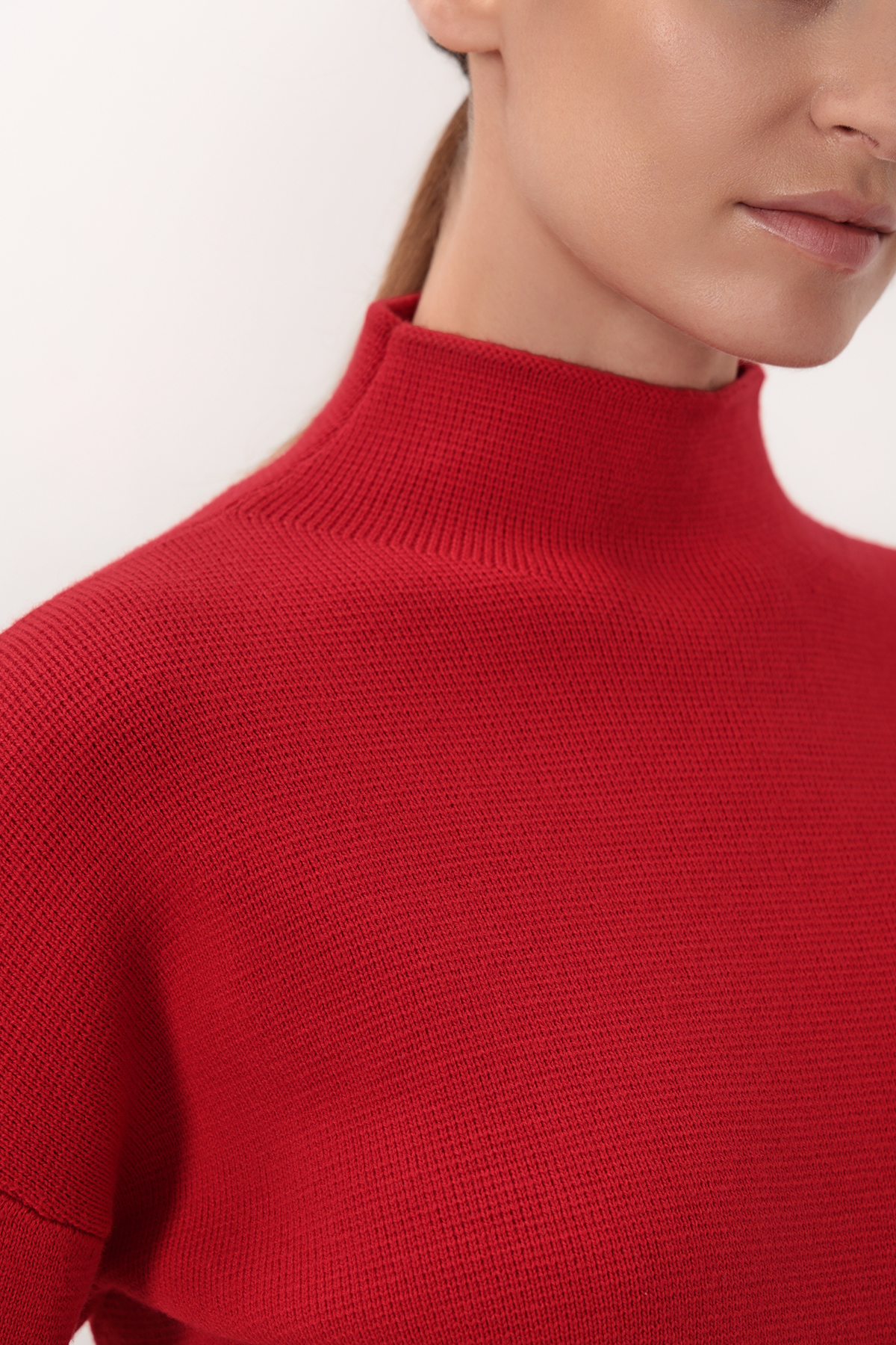 Джемпер VASSA CODE, пол женский, цвет красный, фото №2