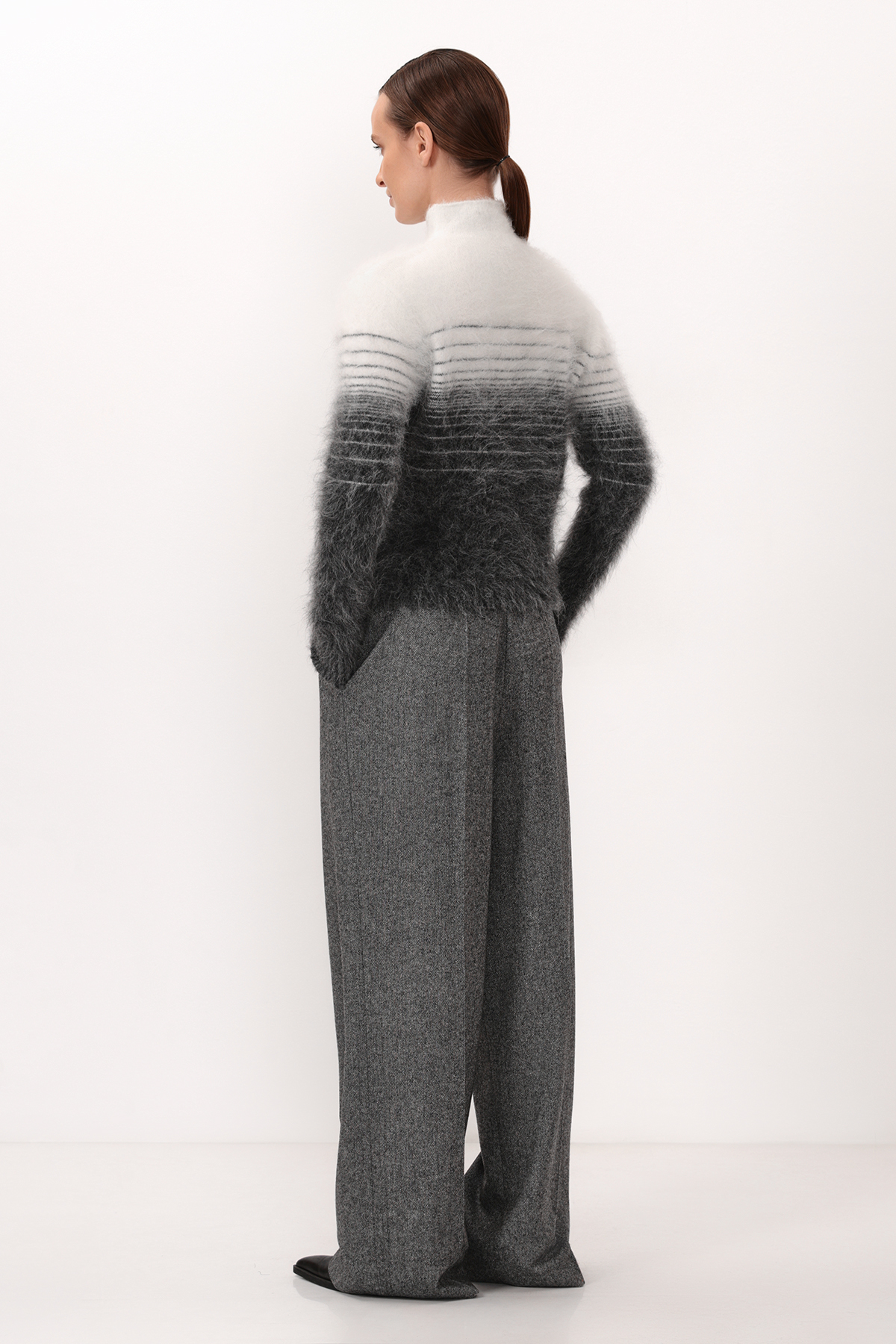 Джемпер VASSA CODE, пол женский, цвет серый, фото №4