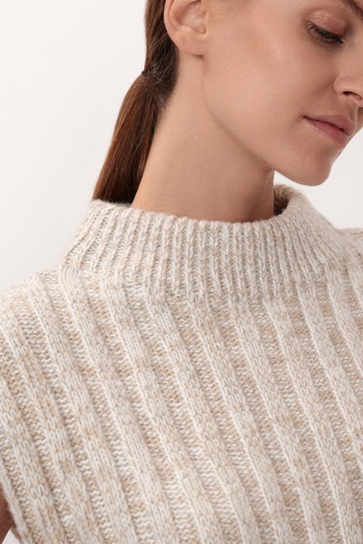 Жилет VASSA CODE, пол женский, цвет коричневый, фото №2