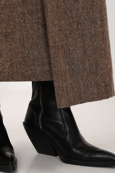 Юбка с асимметричным подолом VASSA CODE, пол женский, цвет коричневый, фото №2